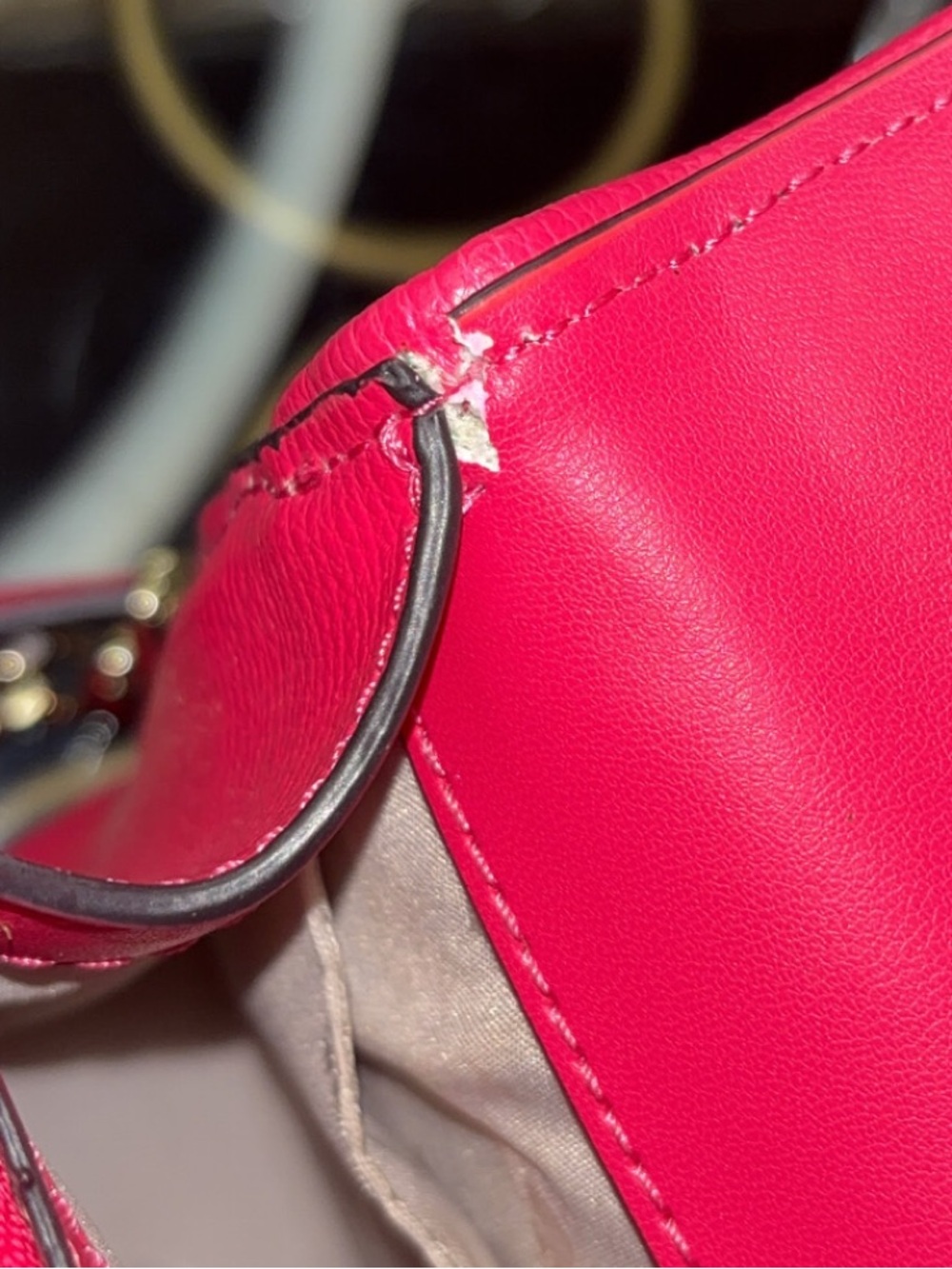 $328 KATE SPADE Red and Cream Woven Crossbody Bag - Picture 11 of 12